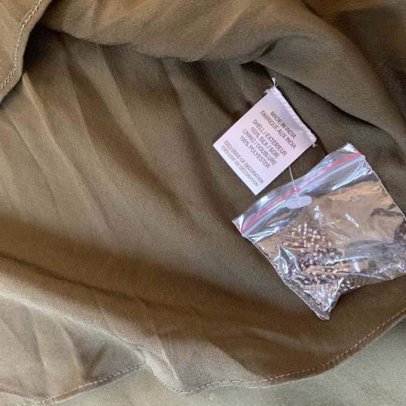 Haute Hippie Shaded Palm Bead Silk Gown NWT - Picture 9 of 12